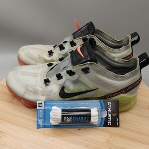 Nike Shoes Mens 7 Air Vapormax 2019 Volt Crimson Neon Athletic AR6631-007 Flaws